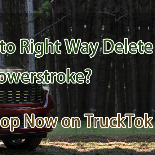 How to Right Way Delete Your 6.7 Powerstroke?