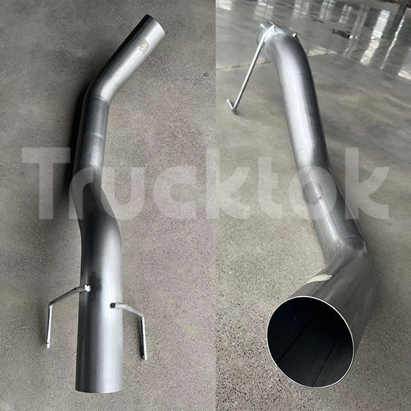 TruckTok 2013-2018 6.7L Dodge Ram Cummins 4" Downpipe back DPF Delete Pipe (With Muffler)