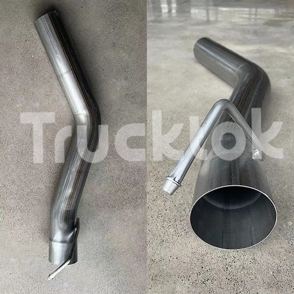 TruckTok 2013-2018 6.7L Dodge Ram Cummins 4" Downpipe back DPF Delete Pipe (With Muffler)