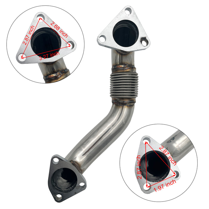 TruckTok 2006-2007.5 6.6L Chevy GMC Duramax Passenger Up-Pipe & Intake Tube & EGR valve Delete Kit