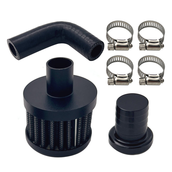 TruckTok 2007.5-2018 6.7L Dodge Cummins 2500 3500 CCV Black Crankcase Ventilation Diesel