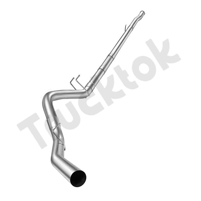 TruckTok 2011-2022 6.7L Ford 4″ Powerstroke Down-pipe Back DPF Delete Race Pipe (No muffler)