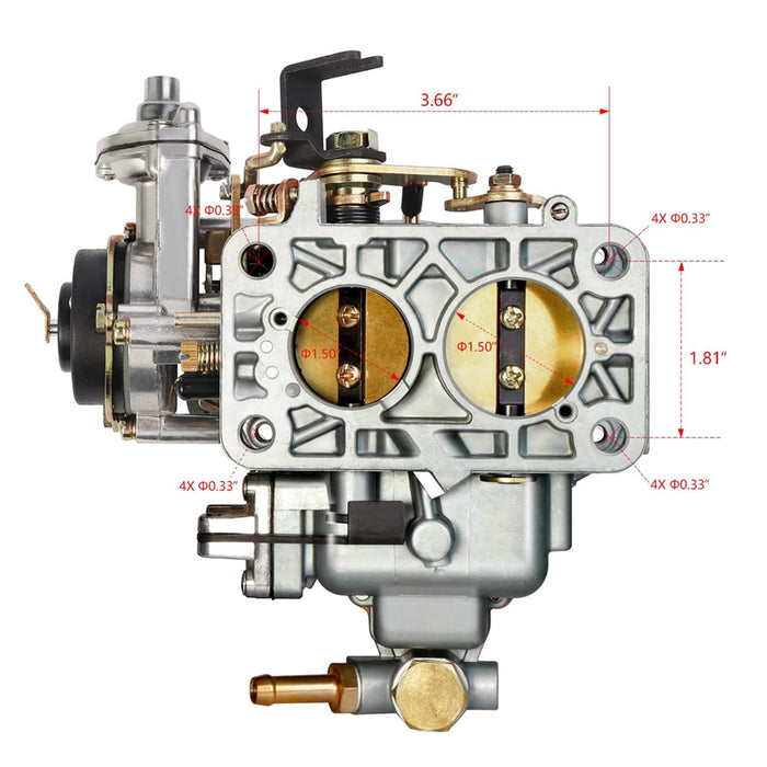 TruckTok 32/36 DFEV Progressive Carburetor 2 Barrel