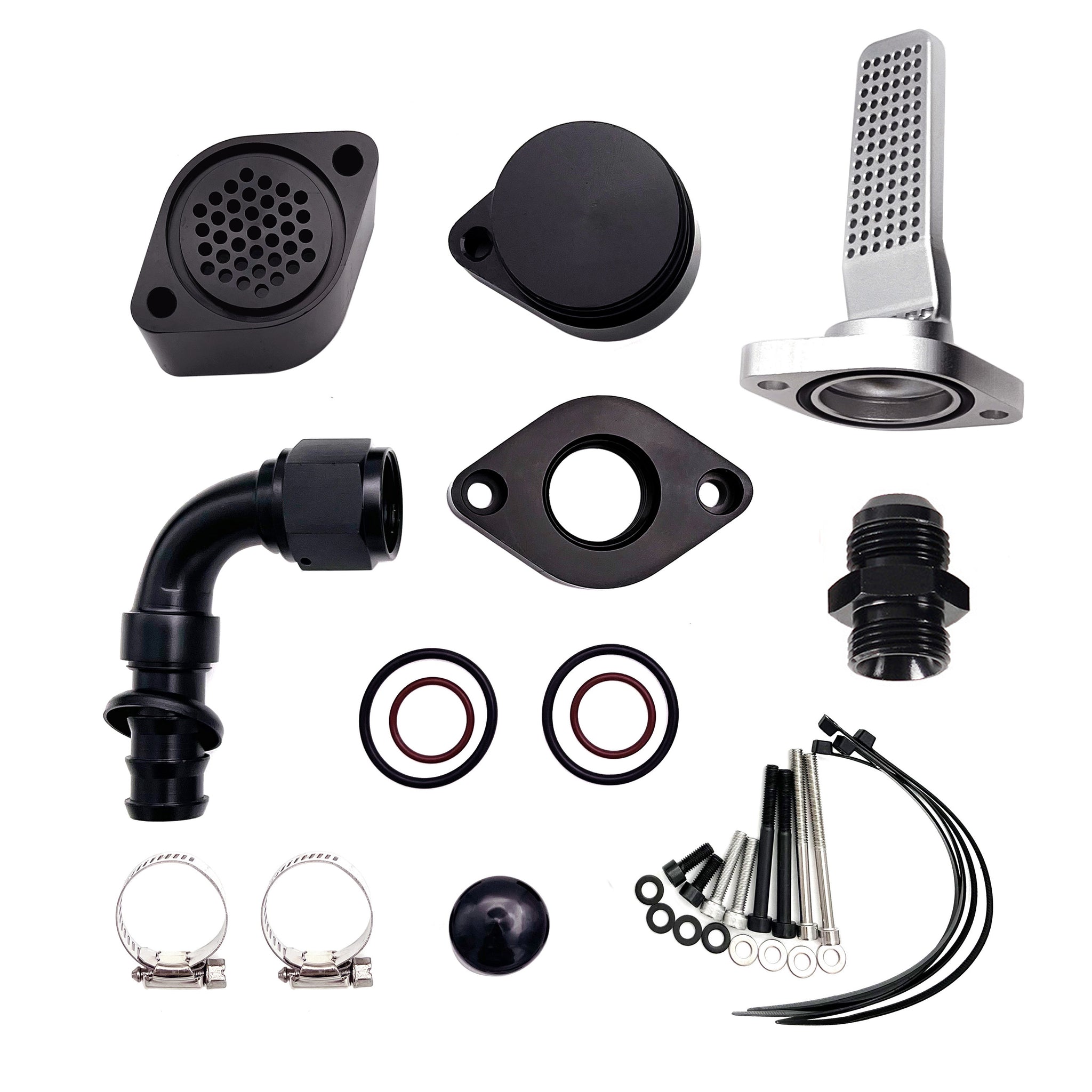 TruckTok 2011-2023 6.7L Ford Powerstroke CCV PCV Reroute Engine Ventilation Kit(No tube)