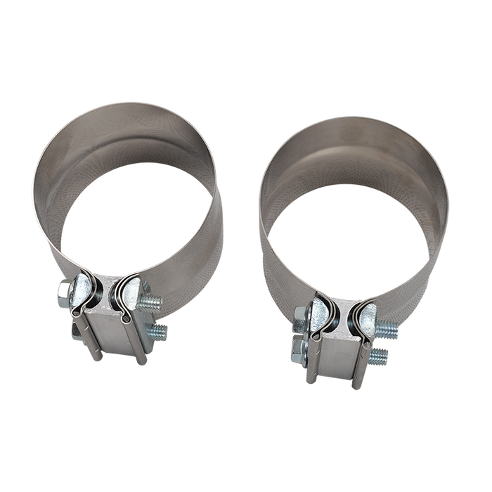 TruckTok Chevy Dodge Ford Full Size Pickup T409 Stainless Steel 5 Inch Diesel Dual Stack Kit Exhaust T-Pipe Connector Kit